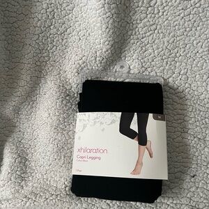 Exhilaration Capri Leggings cotton blend 1x 2pair black